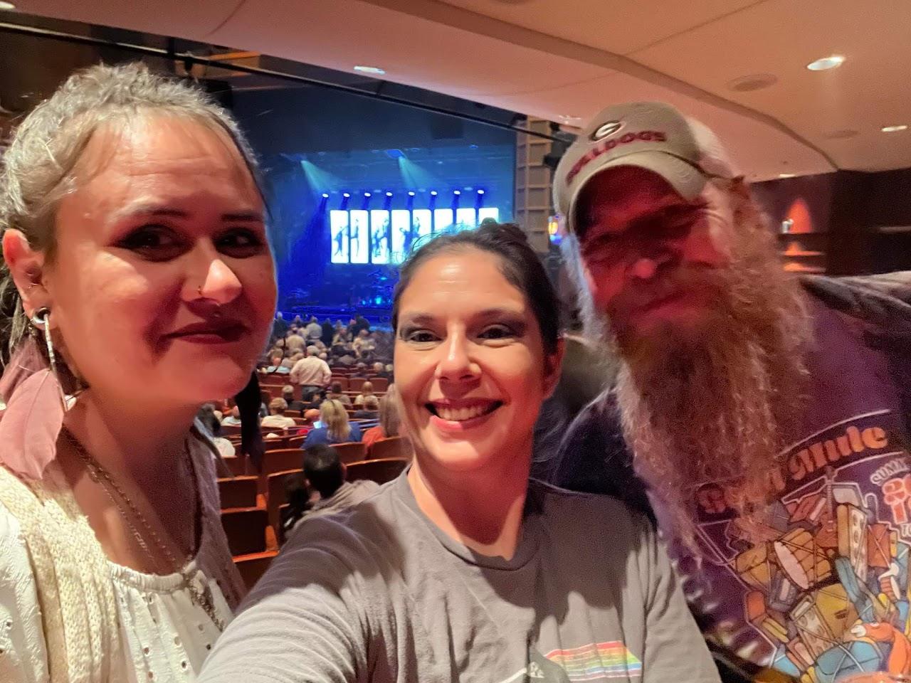 Rumours of Fleetwood Mac at Cobb Energy Performing Arts Centre — first photo of the night, 10:33 PM