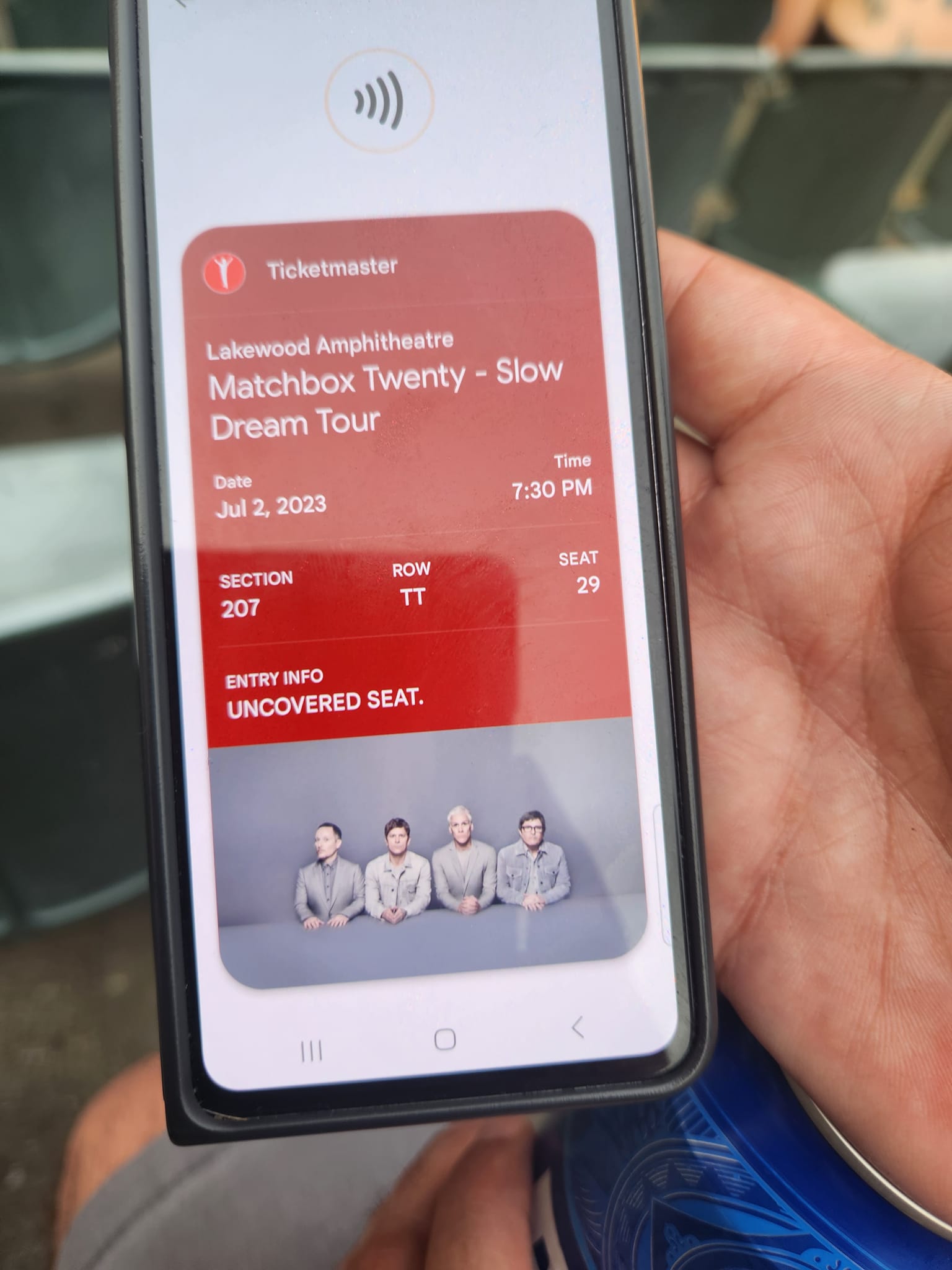 Ticket for Matchbox Twenty at Cellairis Amphitheatre at Lakewood — 2023-07-02