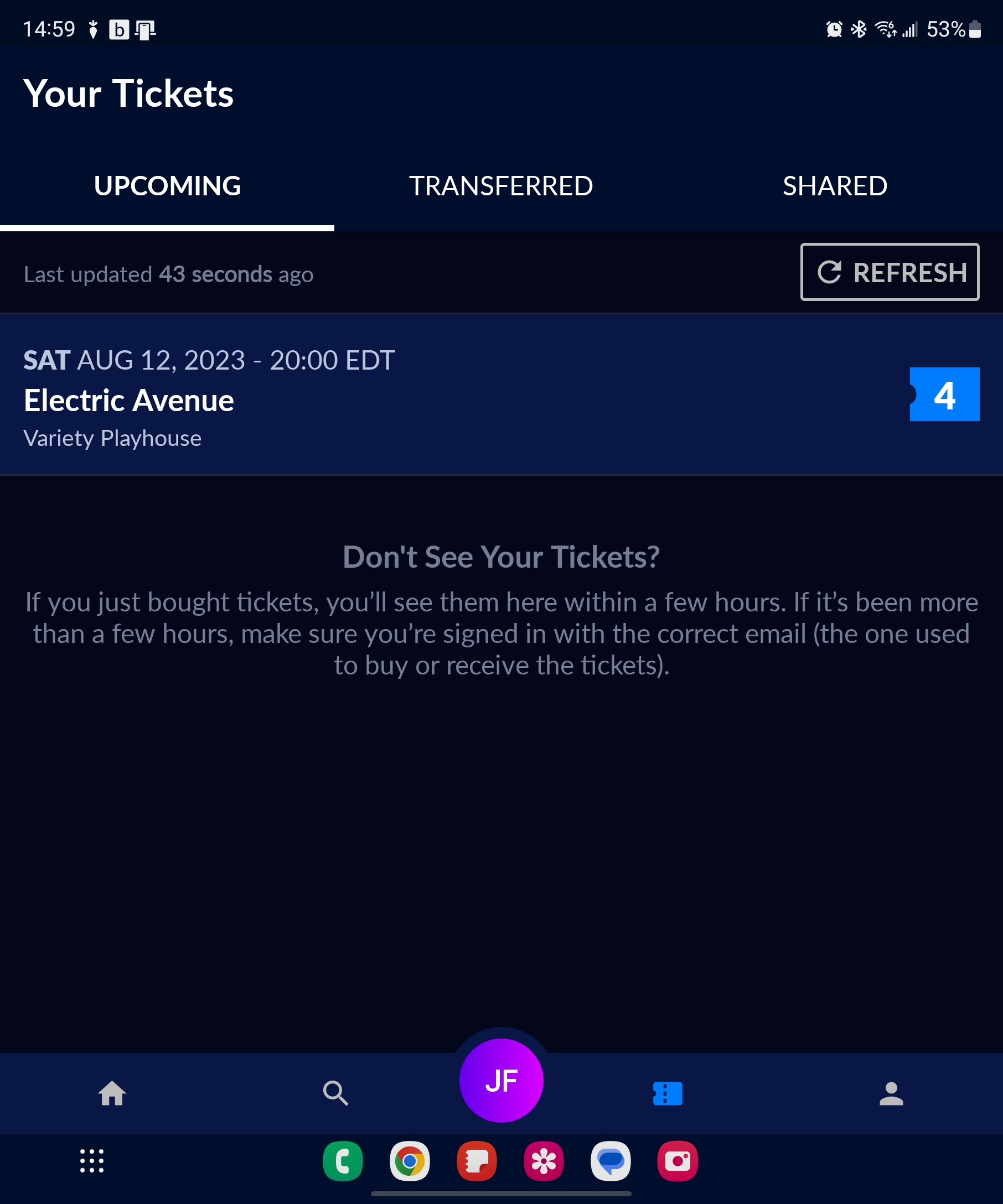 Ticket for Electric Avenue at Variety Playhouse — 2023-08-12