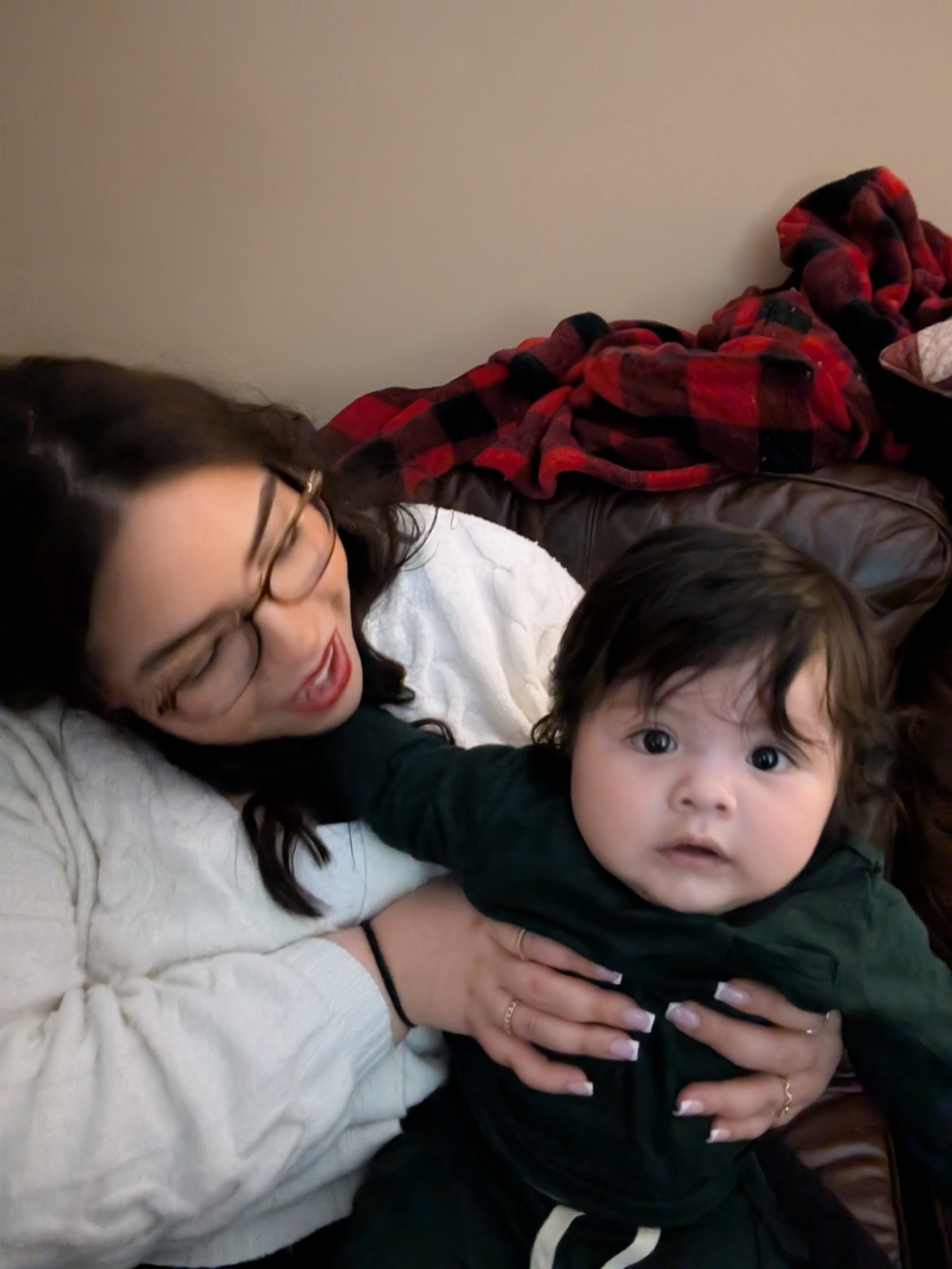 A visit with the grandkids — a quiet couch cuddle with the toddler, Mon · Dec 30, 2024